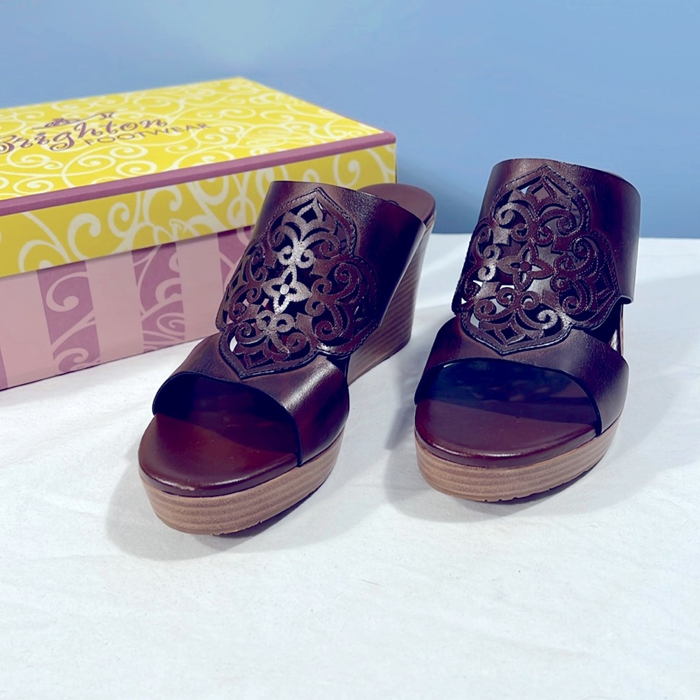 Brighton Delila Caramel Leather sandal